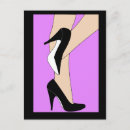 Recherche de talons hauts cartes postales Noir