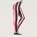 Recherche de rayures noires et blanches leggings Vertical