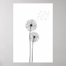 Recherche de dandelion posters Aquarelle