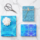 Recherche de aquatique papier cadeau Bleu