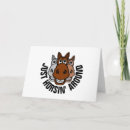 Recherche de cheval autour vœux cartes Drôle