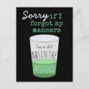 Recherche de absinthe cartes postales Humour