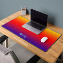 Recherche de coucher du soleil abstrait tapis souris Rouge