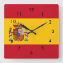 Recherche de espagne horloges Drapeau
