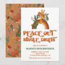 Recherche de peace invitations Hippie