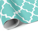 Recherche de quatrefoil turquoise papier cadeau Géométrique