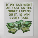 Zoek naar grappig geld posters Racen