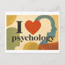 Recherche de psychologie cartes postales Illustration