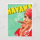 Recherche de cigares cubains cartes postales Rétro