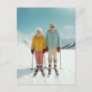 Recherche de ski drôle cartes postales Neige