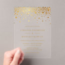 Recherche de faux gold mariage invitations Feuille d'or