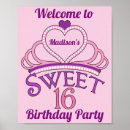 Recherche de 16th birthday posters Sweet sixteen