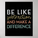 Recherche de soustraction posters Soyez comme la soustraction