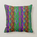 Recherche de zigzag pourpre coussins Vert
