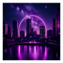 Recherche de ville futuriste posters Ville de néon