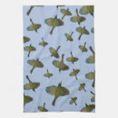 Zoek naar wilde vogels keuken handdoeken Blauw