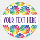 Recherche de couleurs psychédéliques autocollants Motif