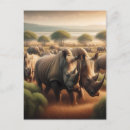 Zoek naar neushoorn briefkaarten Safari