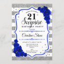 Recherche de floral 21ans anniversaire invitations Rayures