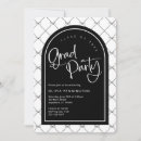 Recherche de motif noir et blanc invitations Pour elle