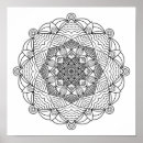 Recherche de mandala de fleur posters Unique