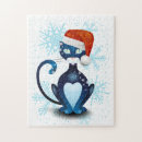 Recherche de santa claus puzzles Chat