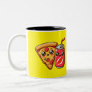 Recherche de pizza mignonne tasses Dessin animé