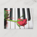 Recherche de profil musique cartes visite Piano