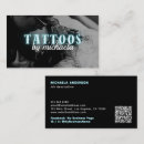 Recherche de artiste de tatouage cartes visite Élégant