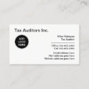 Recherche de auditeur cartes visite Vérificateur