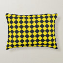 Recherche de motif noir jaune coussins Géométrique