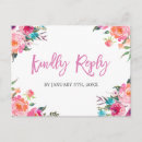 Zoek naar wedding rsvp briefkaarten Paars