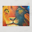Recherche de prédateur cartes postales Lion