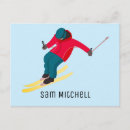 Recherche de ski cartes postales Pente