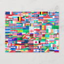 Recherche de drapeau du monde cartes postales Nations