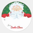 Recherche de père noël secret autocollants Enfants