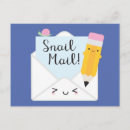 Zoek naar snail mail briefkaarten Schattig