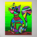 Recherche de chats colorés posters Mignon