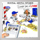 Recherche de réseau posters Médias sociaux