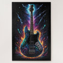 Recherche de guitare électrique puzzles Cool