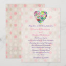 Recherche de coeur rose invitations Vintage