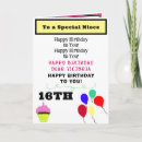Recherche de 16ème anniversaire cartes Ballons