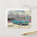 Recherche de voitures anciennes cartes postales Vintage