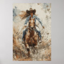 Recherche de cowgirl posters Cheval