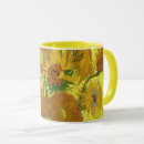 Recherche de tournesol vintage tasses Jaune