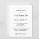 Zoek naar modern funeral uitnodigingen Klassiek