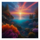 Recherche de ciel mer posters Vert