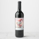 Recherche de santa bouteilles vin étiquettes Neige