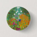 Recherche de gustav klimt badges Jardin fleuri