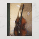 Recherche de contrebasse cartes postales Musique